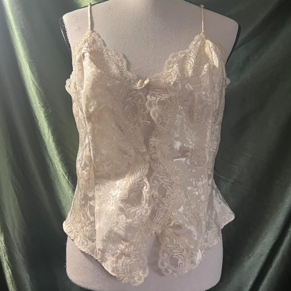 Vintage Victoria's Secret Cream Lace Garment